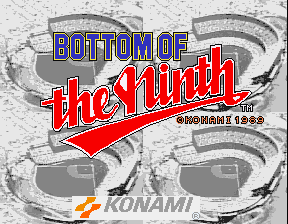 Bottom of the Ninth (version T) Title Screen